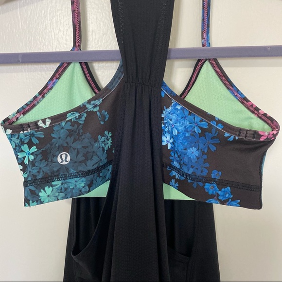 Lululemon No Limits Tank in Black/Petal Pop - Picture 6 of 8